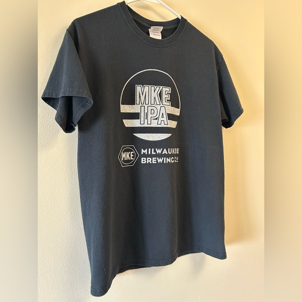 MKE IPA Milwaukee Brewing Co Black T-Shirt